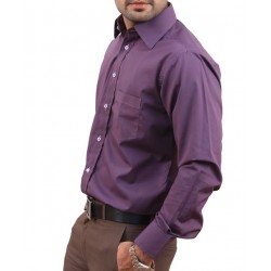 Purple Men Formal Shirt